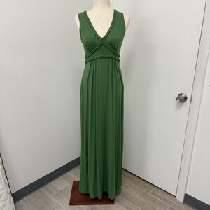 Forest Fairy Goblincore Ren Fair Maxi Dress Braided Trim Sz Small Boho Festival